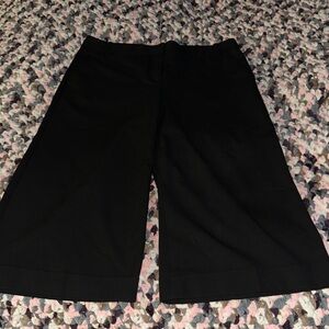 The Limited Black Women's wide-Leg cropped pants